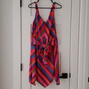 Color stripe dress